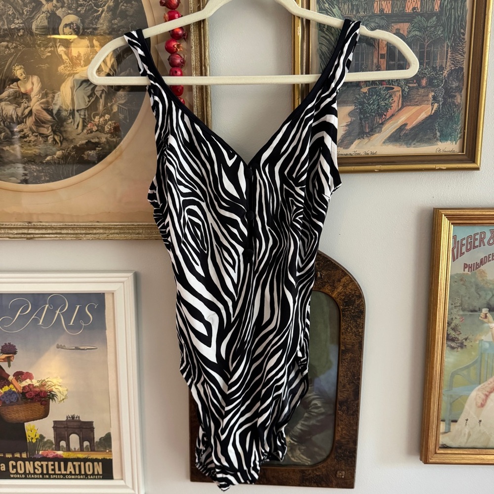 Zebra Print Swimsuit